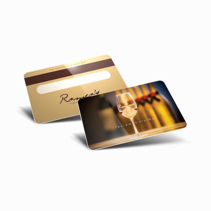 Chamfered Edge Plastic Card Plastic Credit Card Size Photo