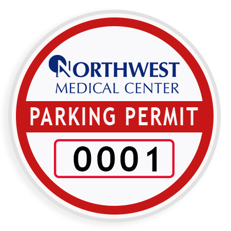 Vinyl Parking Decals Medical Parking Permit Photo