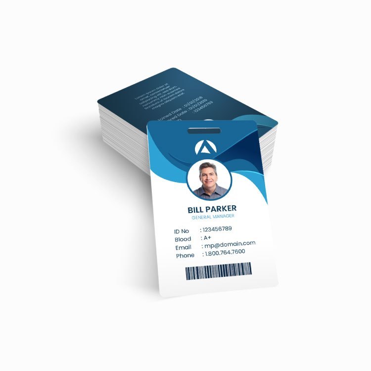 ID Badge - Credit Card Size Plastic ID Badge Photo