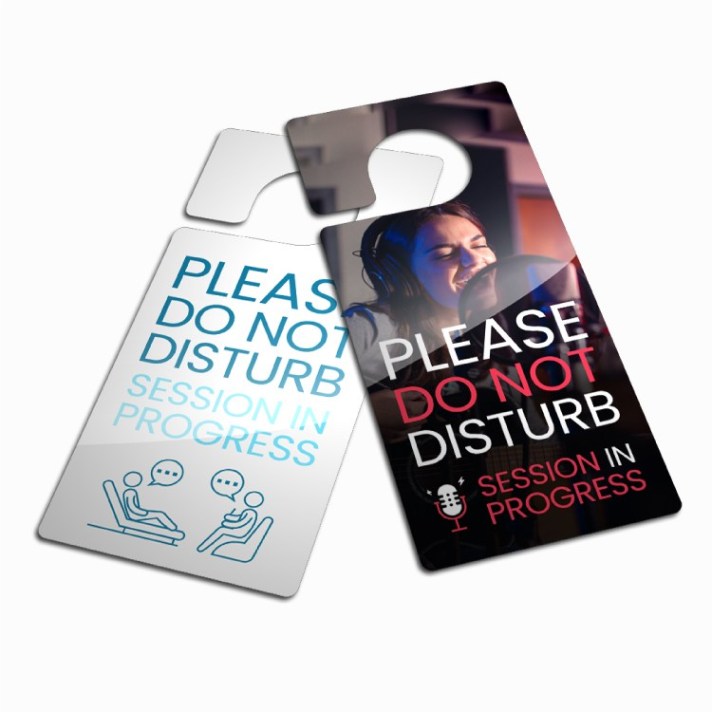 Plastic Door Hanger - Large Size Plastic Door Hanger Photo