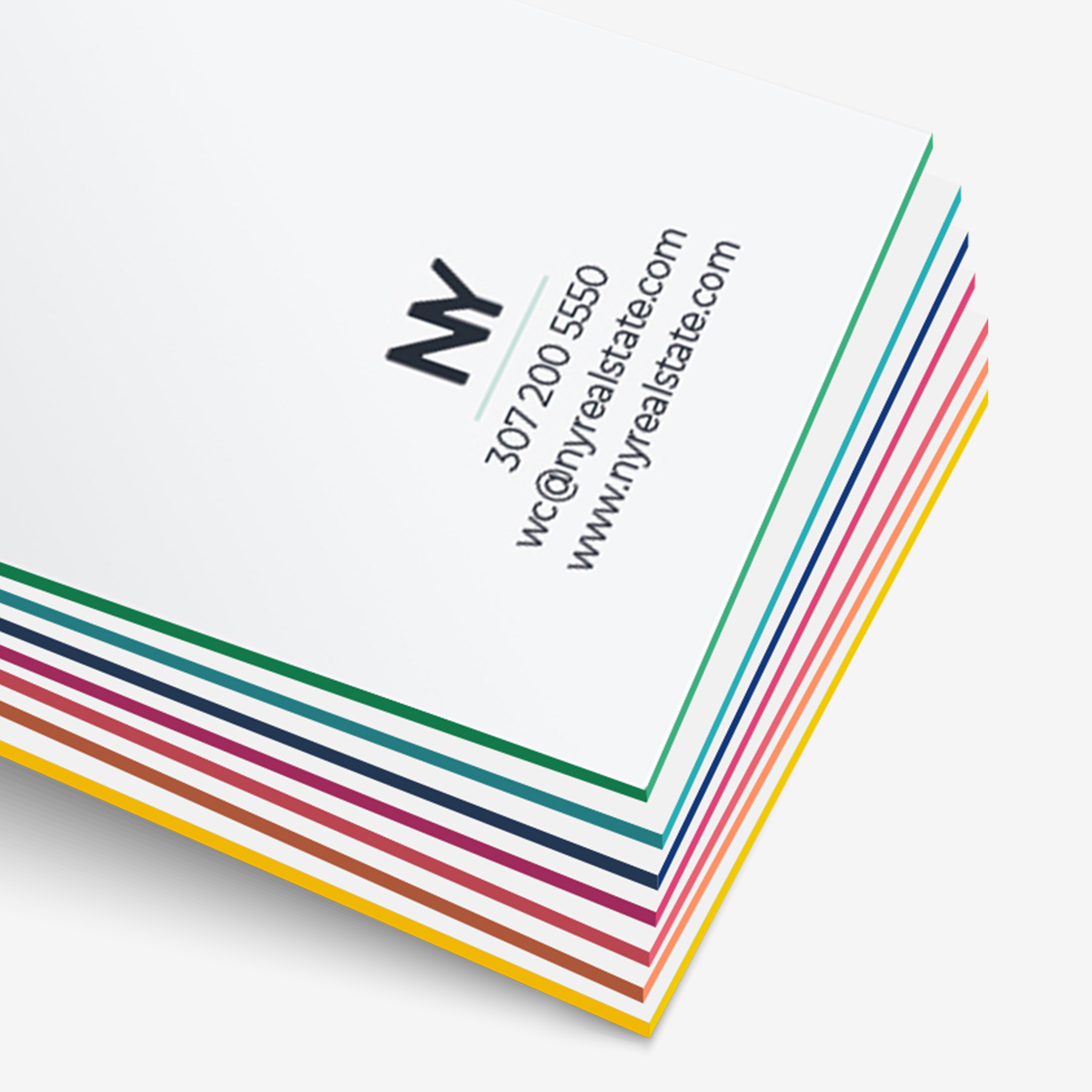 Painted Edge Business Cards