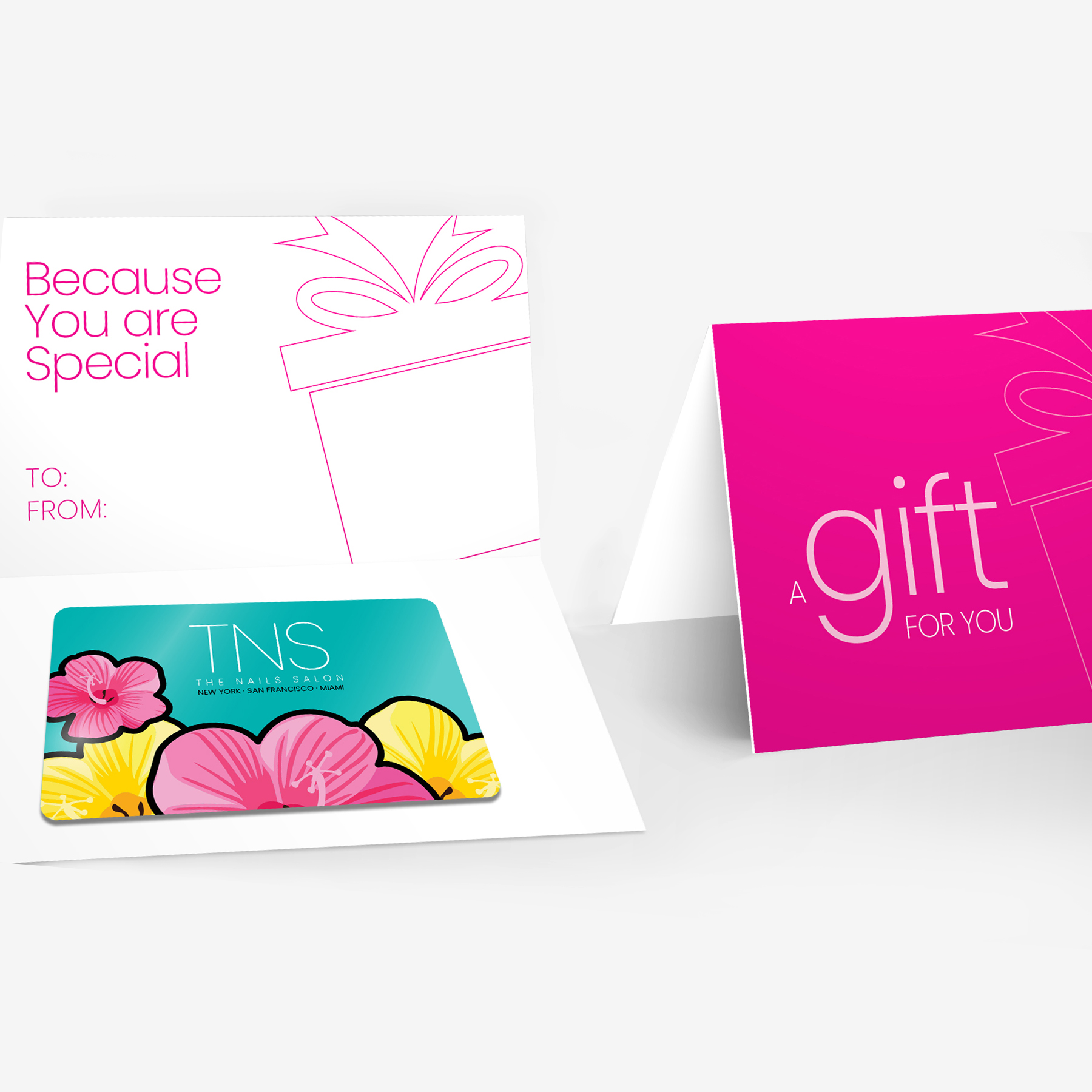 Plastic Gift Card & Printed Gift Card Holder